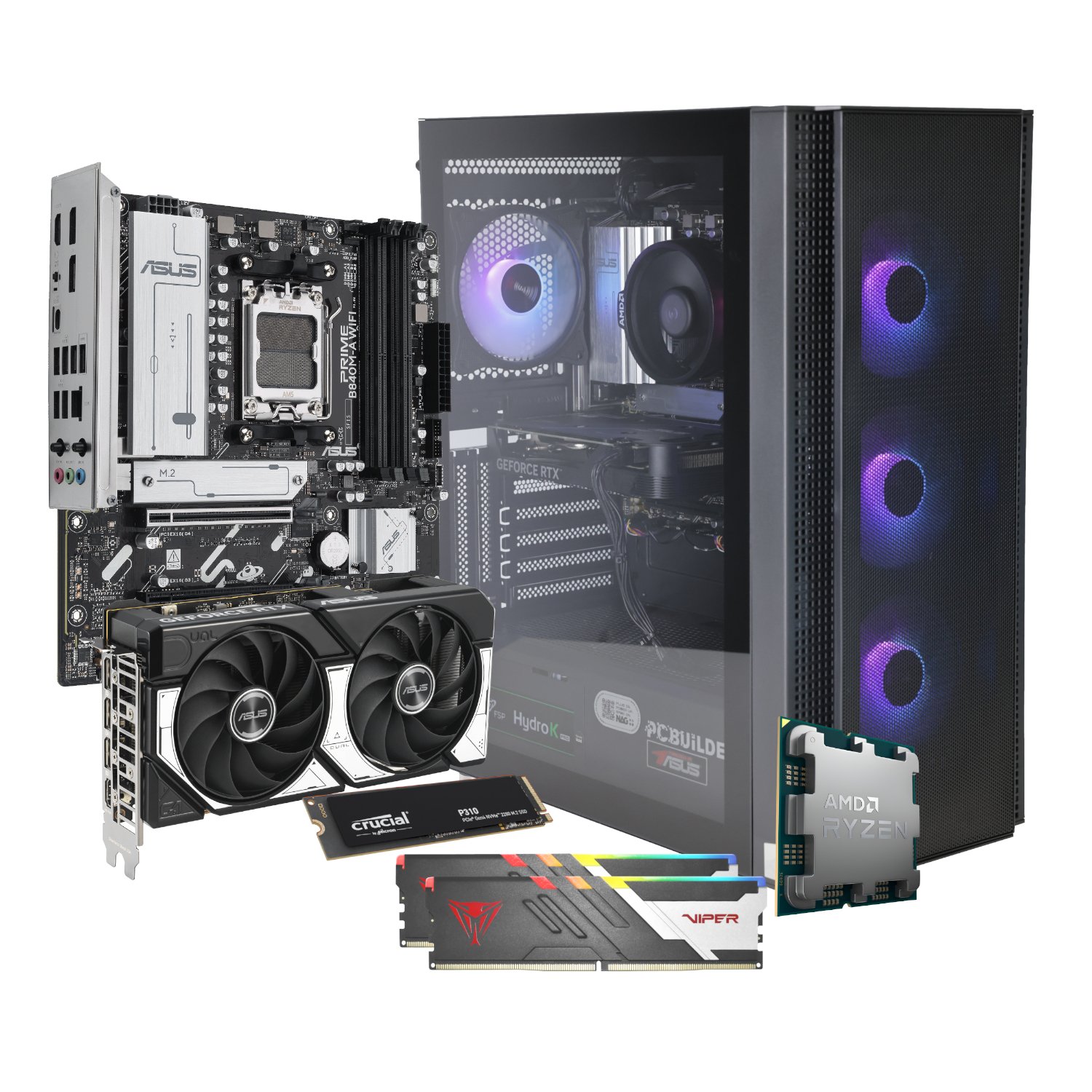 PCBuilder Ryzen 5 8400F OBLIVION Windows 11 Gaming PC