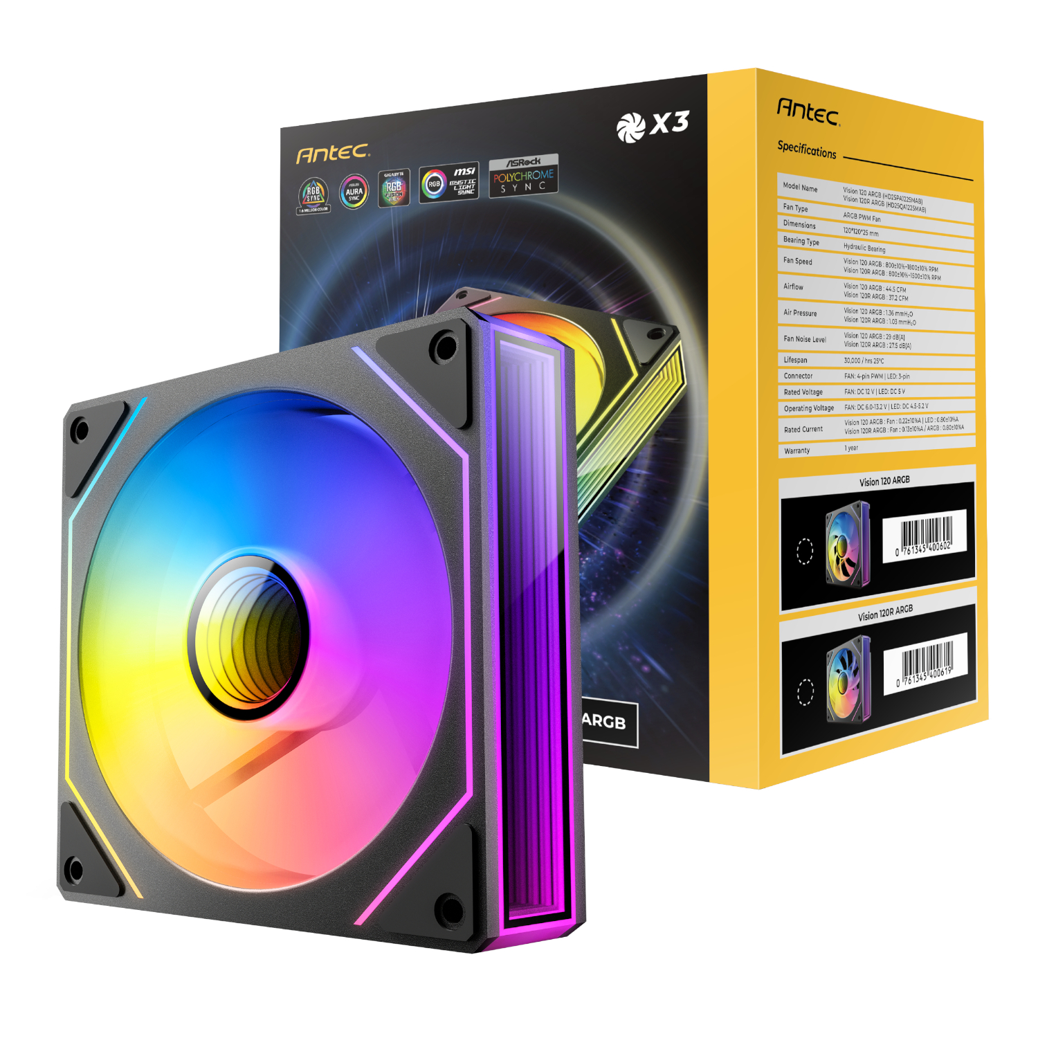 Antec VISION PWM 120mm ARGB Infinity