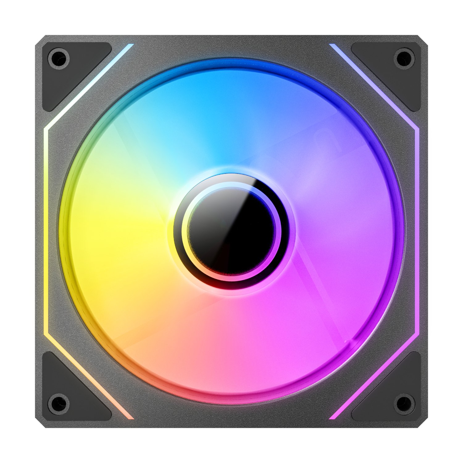 Antec VISION PWM 120mm ARGB Reverse Infinity Mirror Case Fan 3 Pack Black