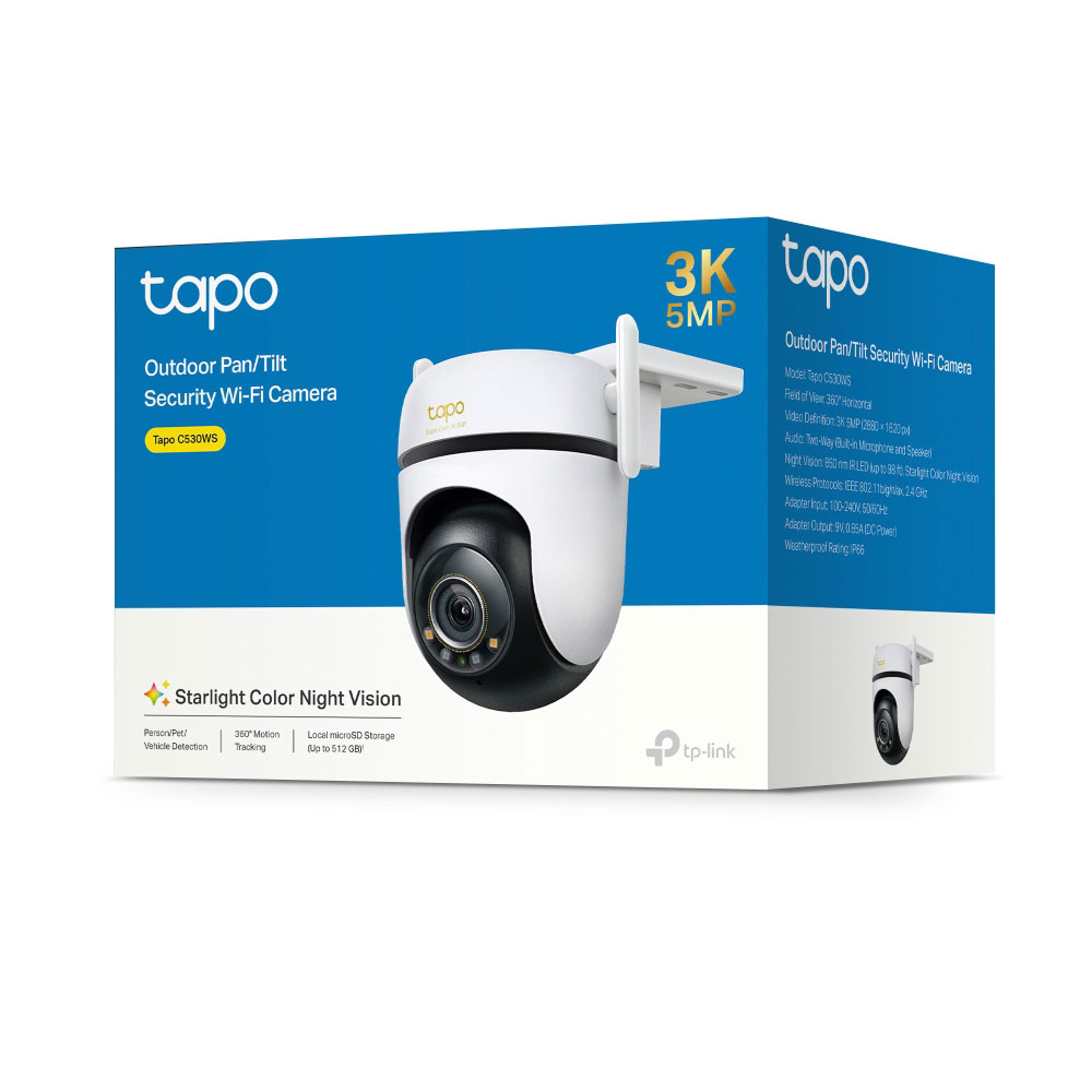 TP-LINK TAPO C530WS | 5MP OUTDOOR PAN/TILT SECURITY WI-FI CAMERA