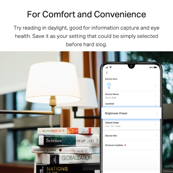 Tapo Smart Wi-Fi Light Bulb, Daylight & Dimmable