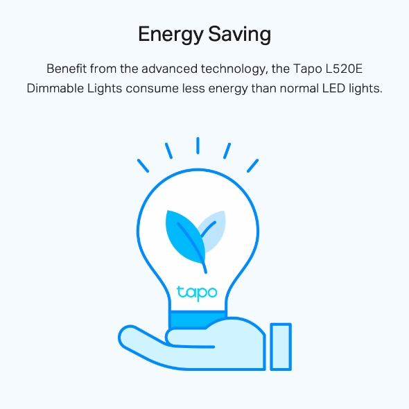 Tapo Smart Wi-Fi Light Bulb, Daylight & Dimmable