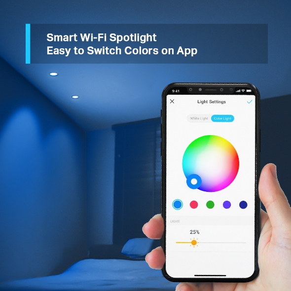 Smart Wi-Fi Spotlight, Multicolor