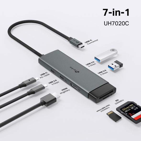 USB Type-C 7-in-1 Hub